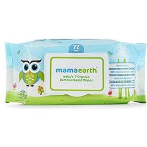 Mamaearth Indias First Organic Bamboo Based Baby Wipes 72 Wipes