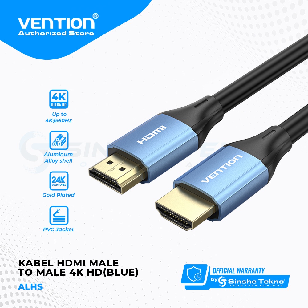 Vention Kabel HDMI Male to Male 4K HD HDR Metal Alloy Series Hgh Performance 8m 10m 12m 15m