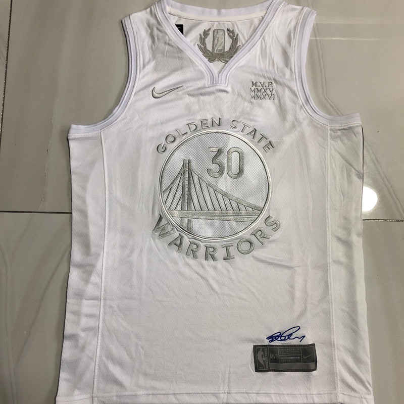 steph curry white jersey