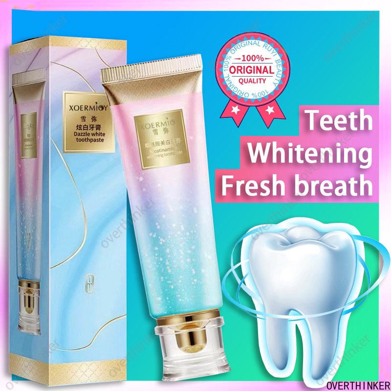 Original Niacinamide Toothpaste Ubat Gigi Teeth Whitening Gigi Putih