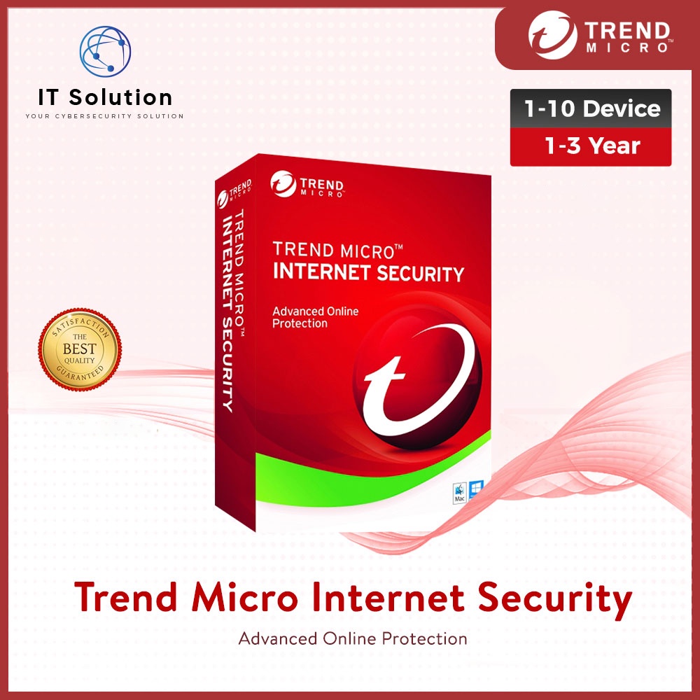 Genuine Trend Micro Security and Maximum Security Antivirus