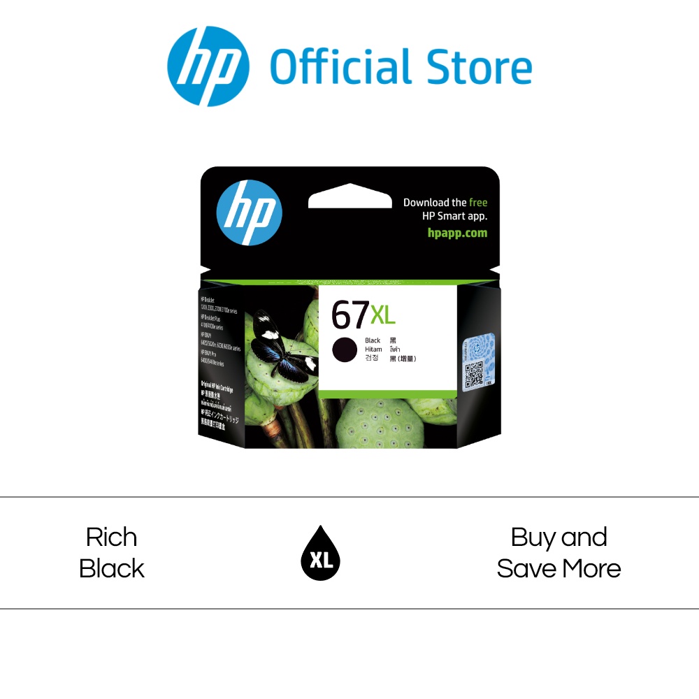 HP 67XL High Yield Original Ink Cartridge (HP ENVY 6000 series, ENVYPro