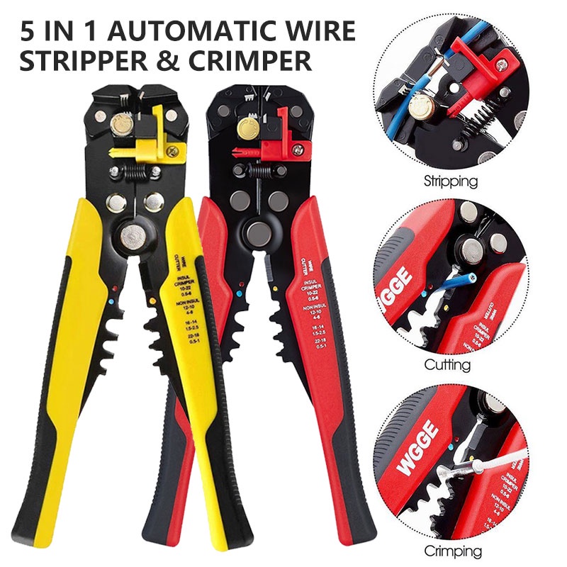 Crimper Cable Cutter Automatic Wire Stripper Multifunctional Stripping
