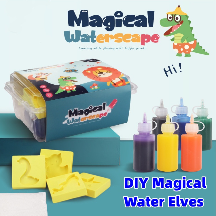 EmmAmy®DIY Magic Water Elves Aqua Jelly Educational Sensory Fun Science Toys Learning Magical Waterscape