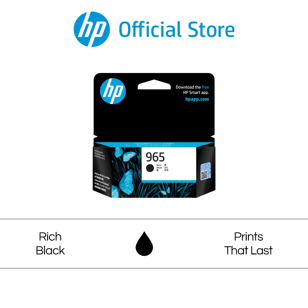 HP Original 965 Ink Cartridge / HP OfficeJet Pro 9010 / 9020 AllinOne
