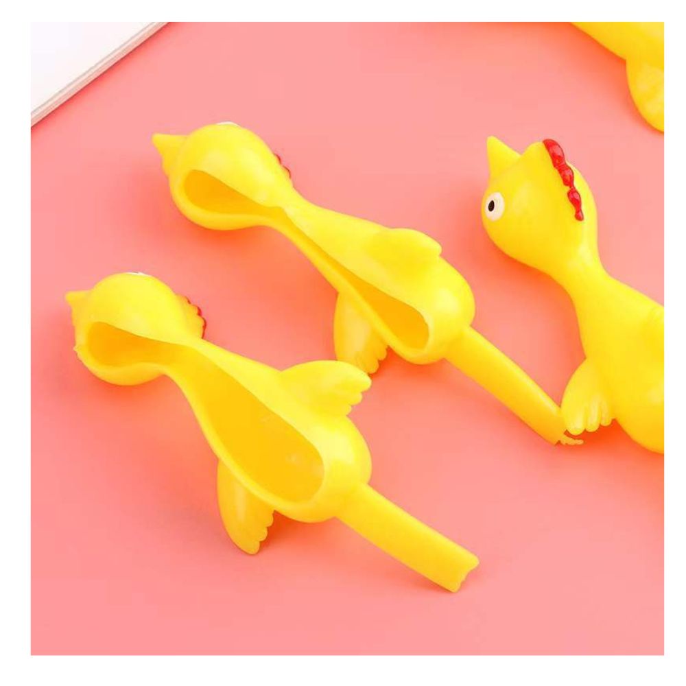 Slingshot Chicken Sticky Funny Rubber Chickens Toy Shopee Singapore
