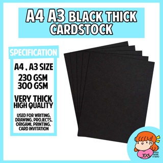 20pcs A5 Black Cardstock Paper Suitable For Painting