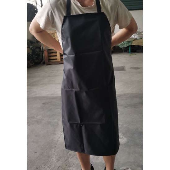 Waterproof PVC Black Apron (100 Buatan Malaysia) Shopee Singapore