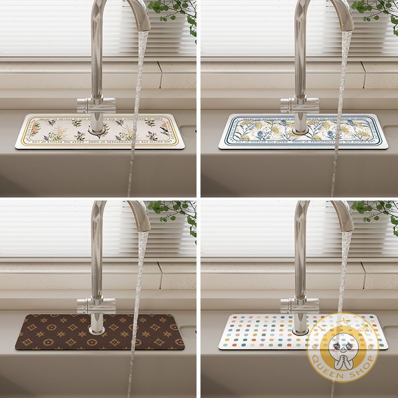 American Kitchen Faucet Absorbent Mat Bathroom Sink Quick Dry