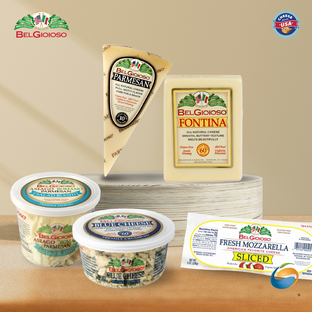 BELGIOIOSO Cheeses 5OZ (Mozzarella, Parmesan, Fontina, Salad Cheese
