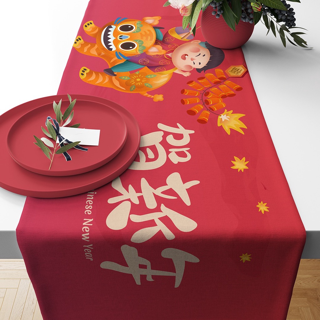 chinese new year tablecloth