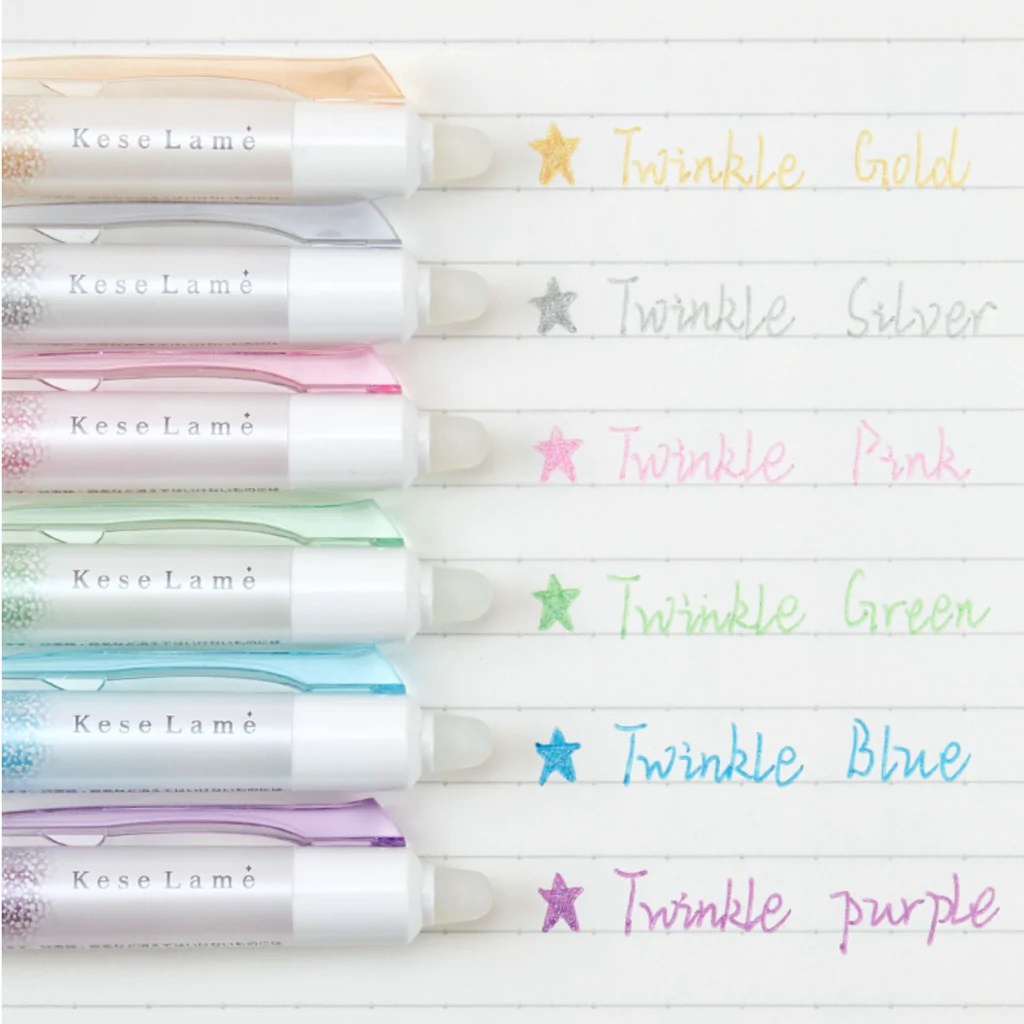Pilot Frixion Kese Lame Shiny Trinkle/Prism Erasable Colored