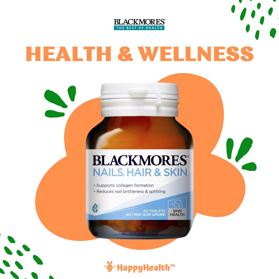 [Authorised Store] - Blackmores Nails Hair and Skin - 60 Tablets