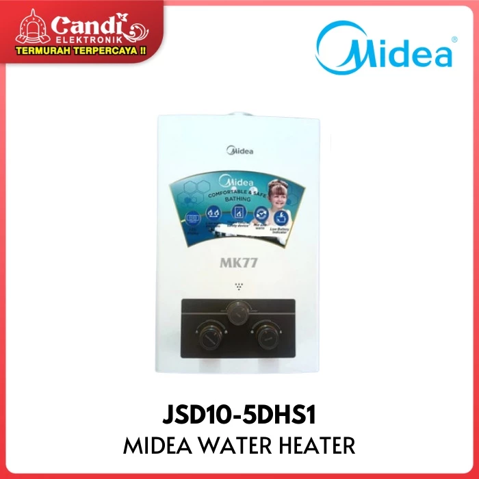 MIDEA Water Heater Pemanas Air Gas LPG Kapasitas Tangki 5 Liter JSD10-5DHS1 - Gambar 3
