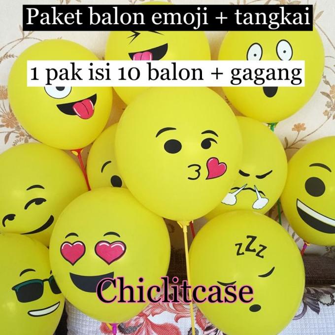 This Moon Latex Emoji Balloons Emoticons Emoji Latex Balloon Package