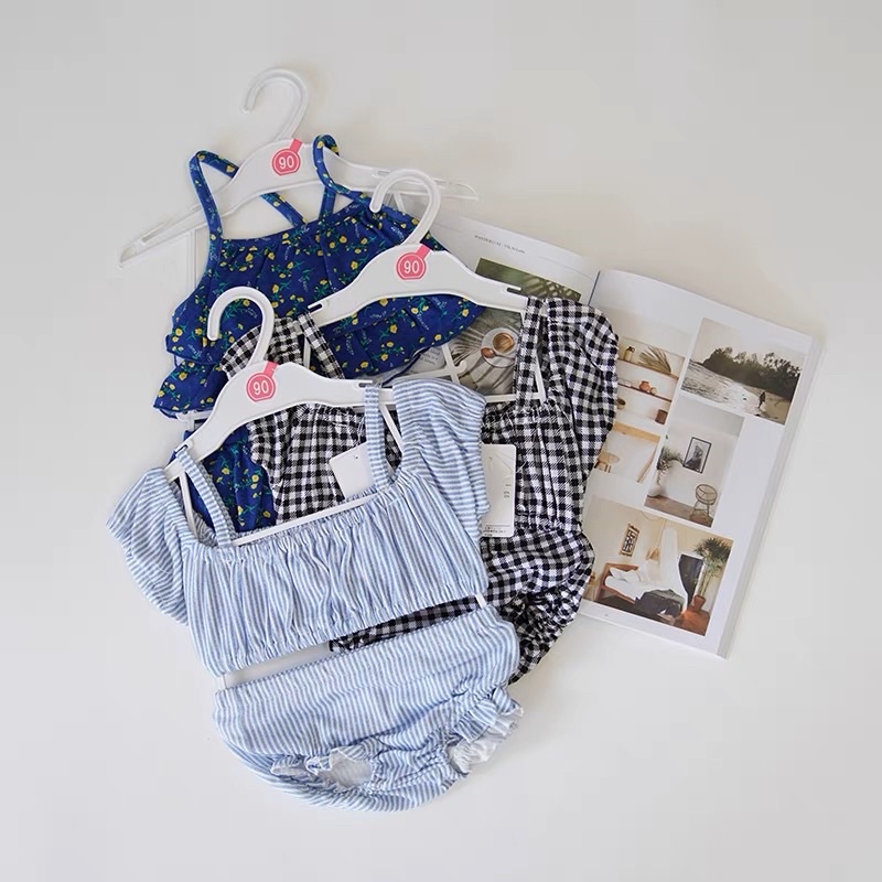 [SG SELLER] 2 pcs Toddler Baby Girl Bikini Swim Set for Birthday