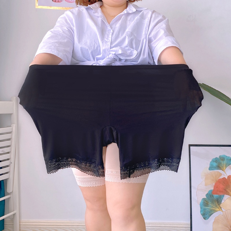 Plus Size Women Safety Short Pants Double Layer Panties Summer Safety  Elastic Shorts Under Skirt Female Seamless Underwear Short