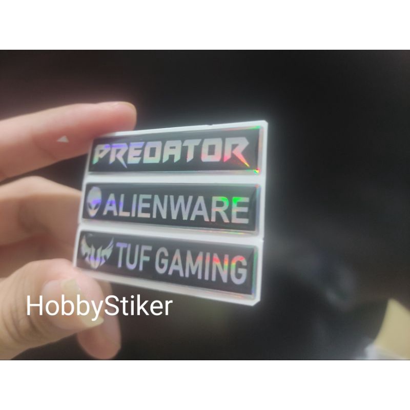 Alienware predator tuf gaming laptop monitor bezel Embossed Sticker ...