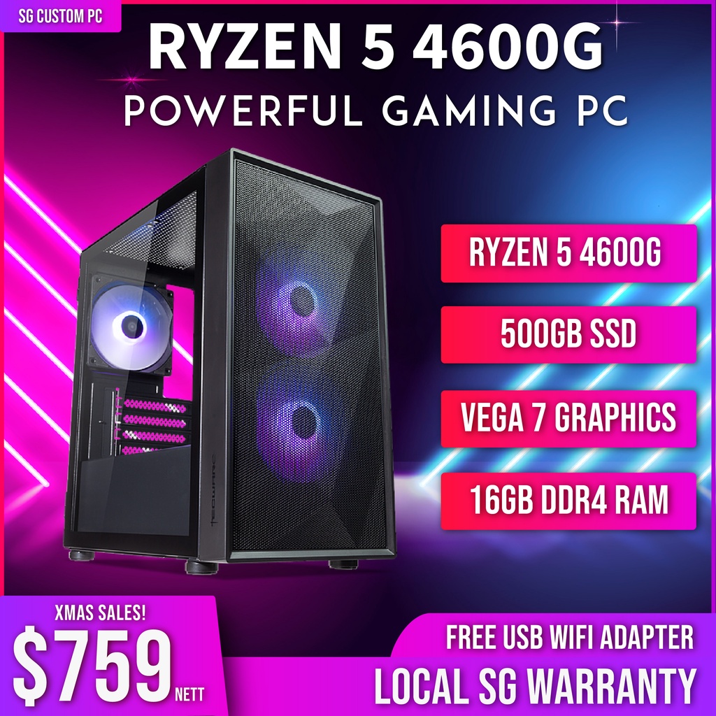 Powerful & Budget Gaming PC - Ryzen 5 4600G