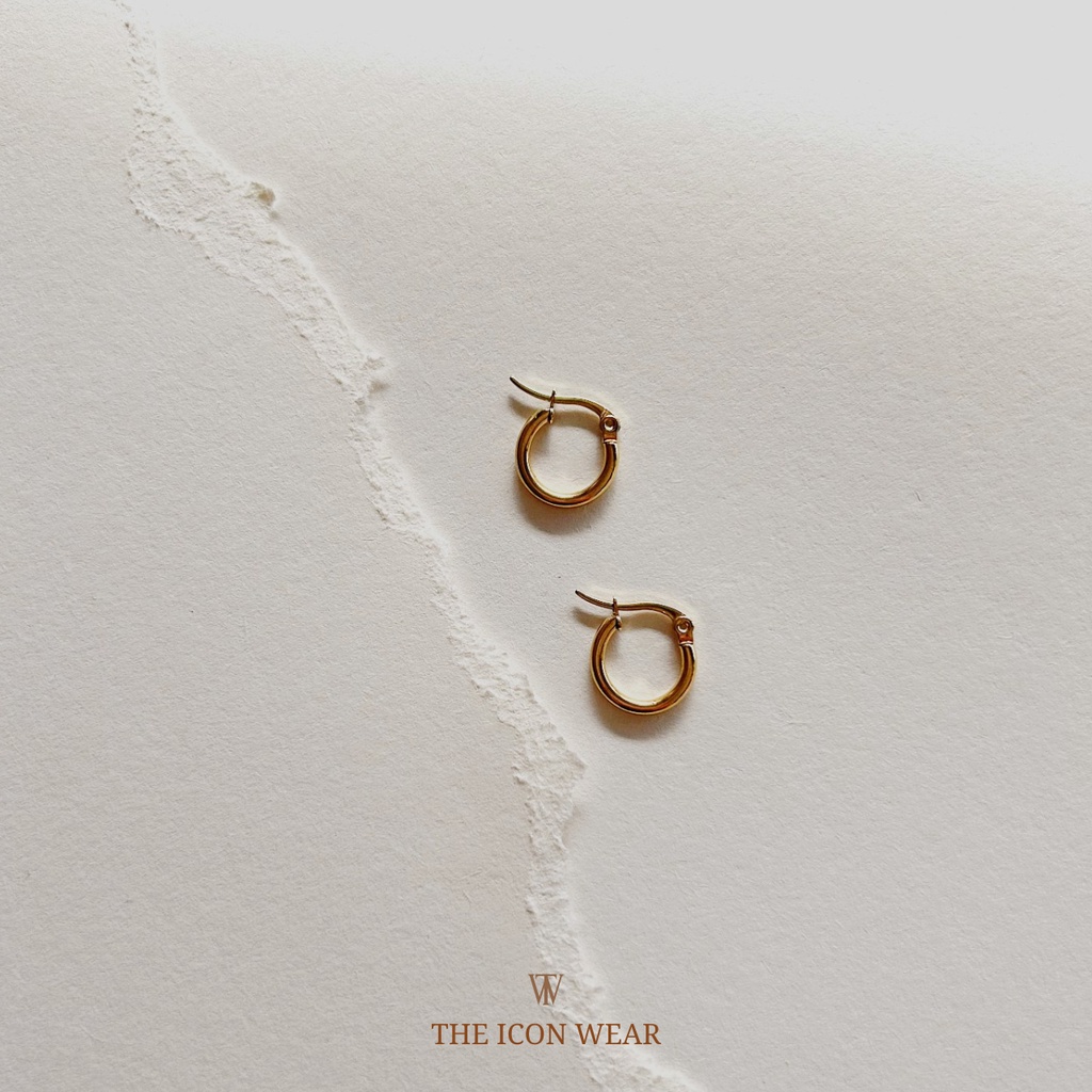 Cute gold clearance hoop earrings