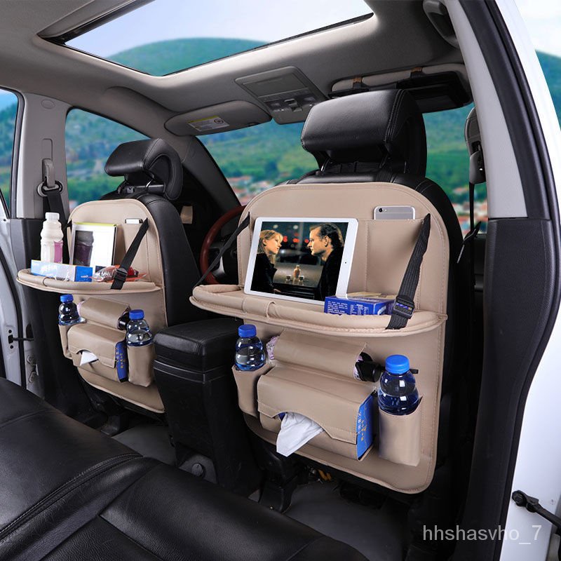 ⚡Free Shipping⚡High-End Leather Car Seat Back Shopping Bags Storage Bag Multi-Functional Automobile Storage Bag Seat Han