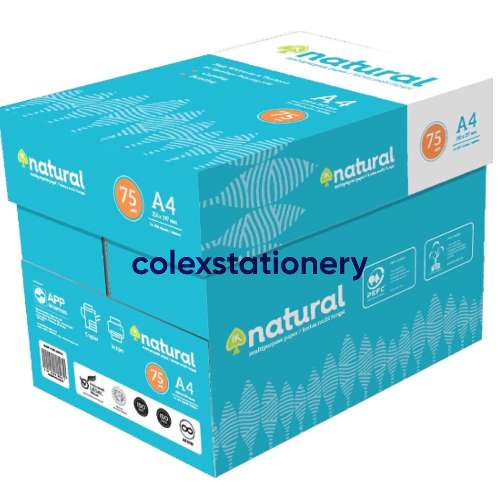 [1 BOX] White Hvs Photocopy Paper A4 Sizenatural 75 Gsm Contents 5 ...