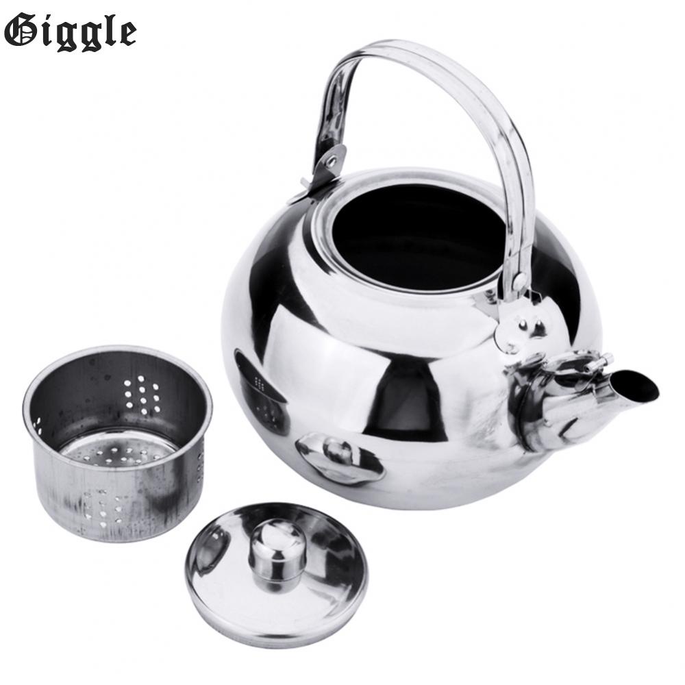 1 pcs 1/1.5/2 /2.5L stainless steel teapot with strainer kettle for