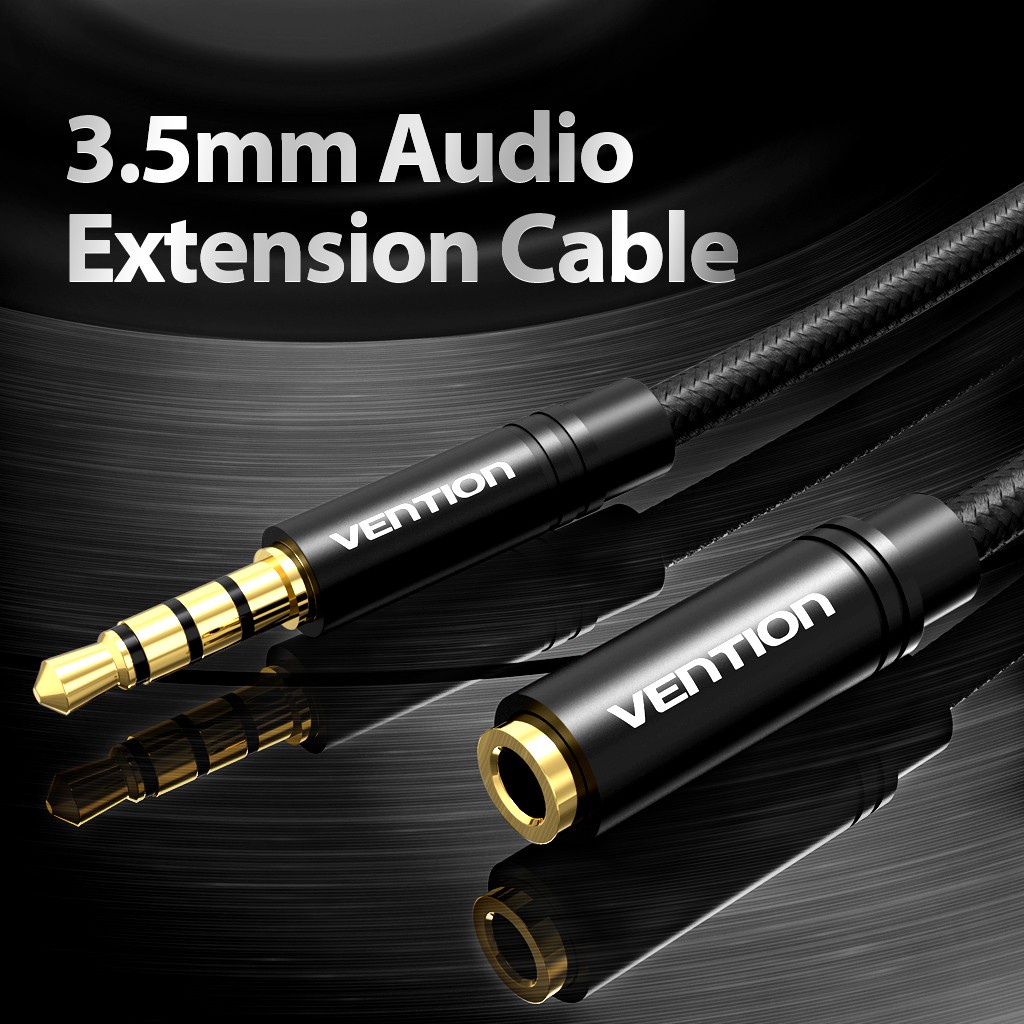 Vention 3.5mm Audio Cable Extension Cable with Microphone for PS4 PC ...
