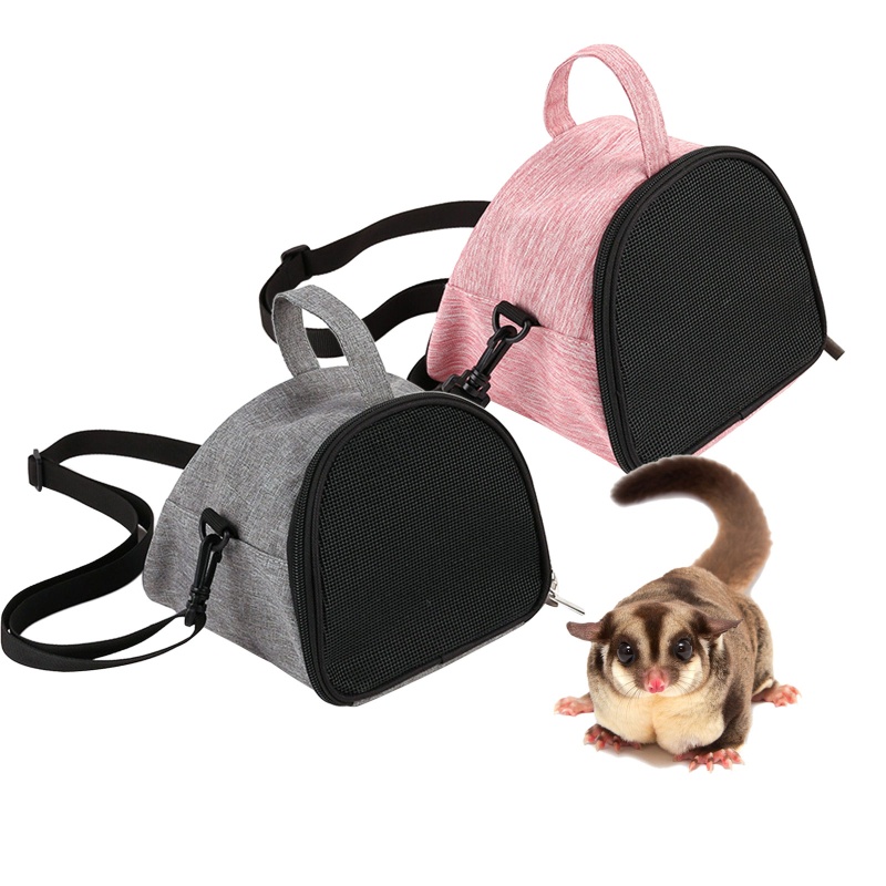 Hamster Carrier Travel Bag 2 Ways Carrying Portable Small Animals Breathable Cage with Handle Removable Strap Shopee Singapore