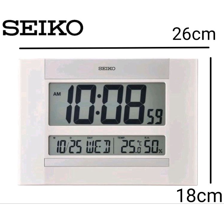 SEIKO Digital Desk Tablet Wall Clock QHL088W | Shopee Singapore