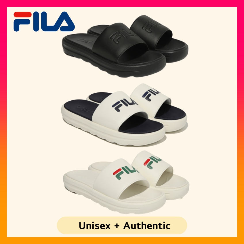 White fila hot sale slides womens