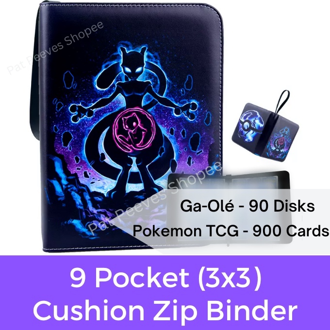 Pokemon Card Album 900 Cards TCG Zip Binder 4 9 Pocket Refillable 2x2  3x3 Sleeves | Holder Folder Book | Shopee Singapore