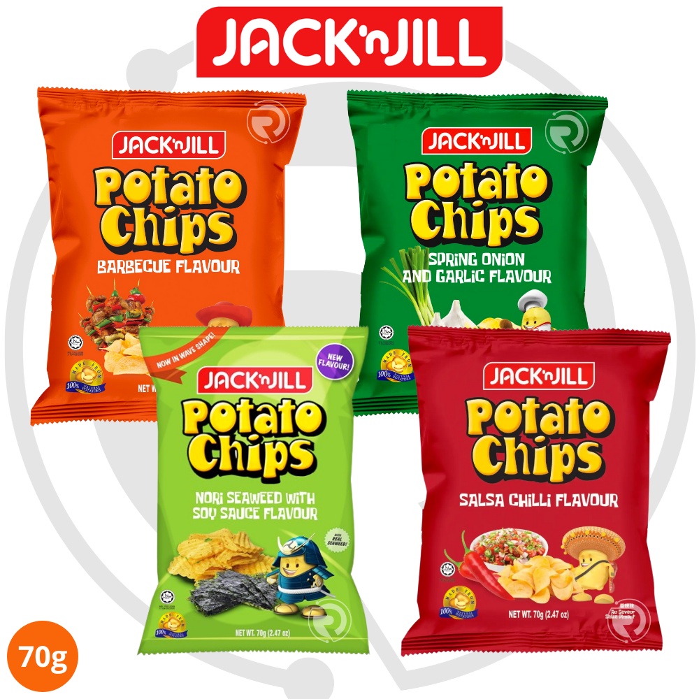 Jack N Jill Assorted Flavours Potato Chips (70g) | Shopee Singapore