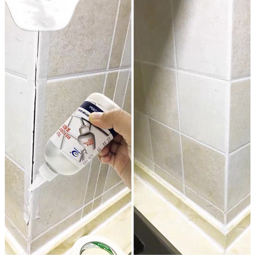 Tile Reform Waterproof Ceramic Grout Filler AntiFungal Tile 150ml