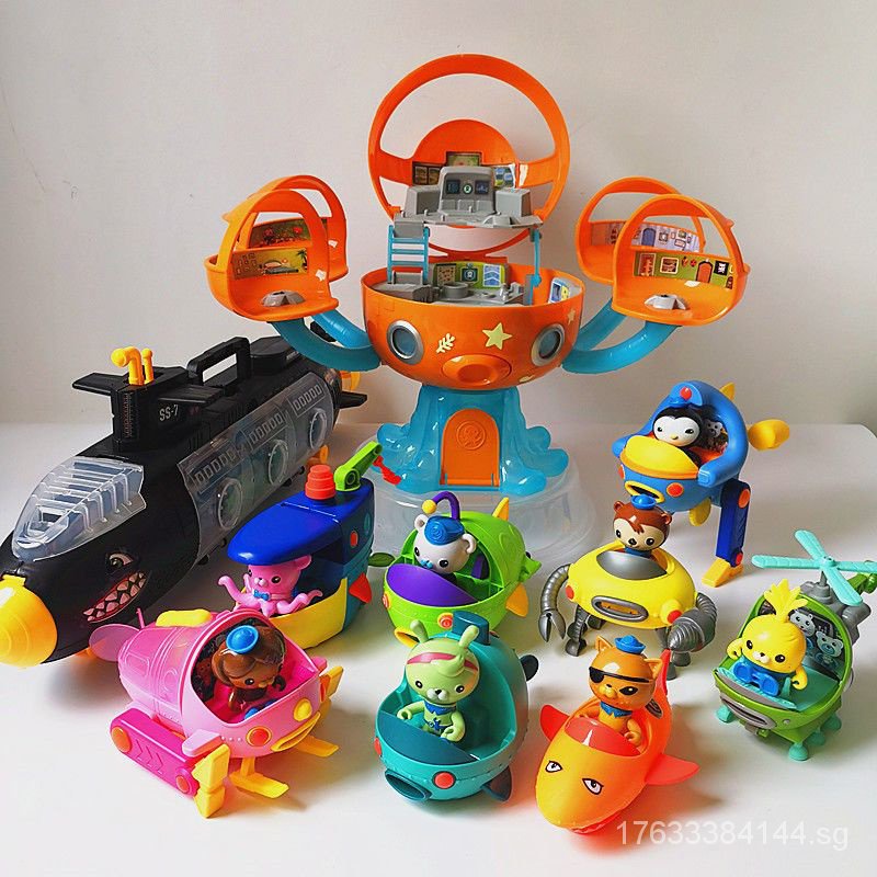 New Octonauts Toy Octopus Castle Combo 8 Team Member Tiger Shark Ship