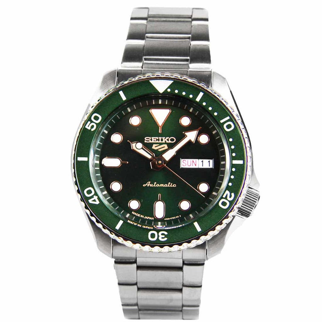 JDM Seiko 5 Sports SBSA013 Green Dial Mechanical Stainless Steel