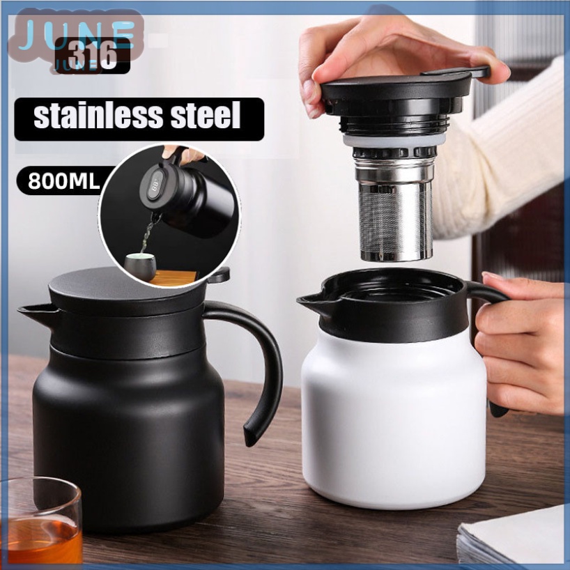 800ml Intelligent Stewed Teapot Stuffy Brewing Pot Double Insulation