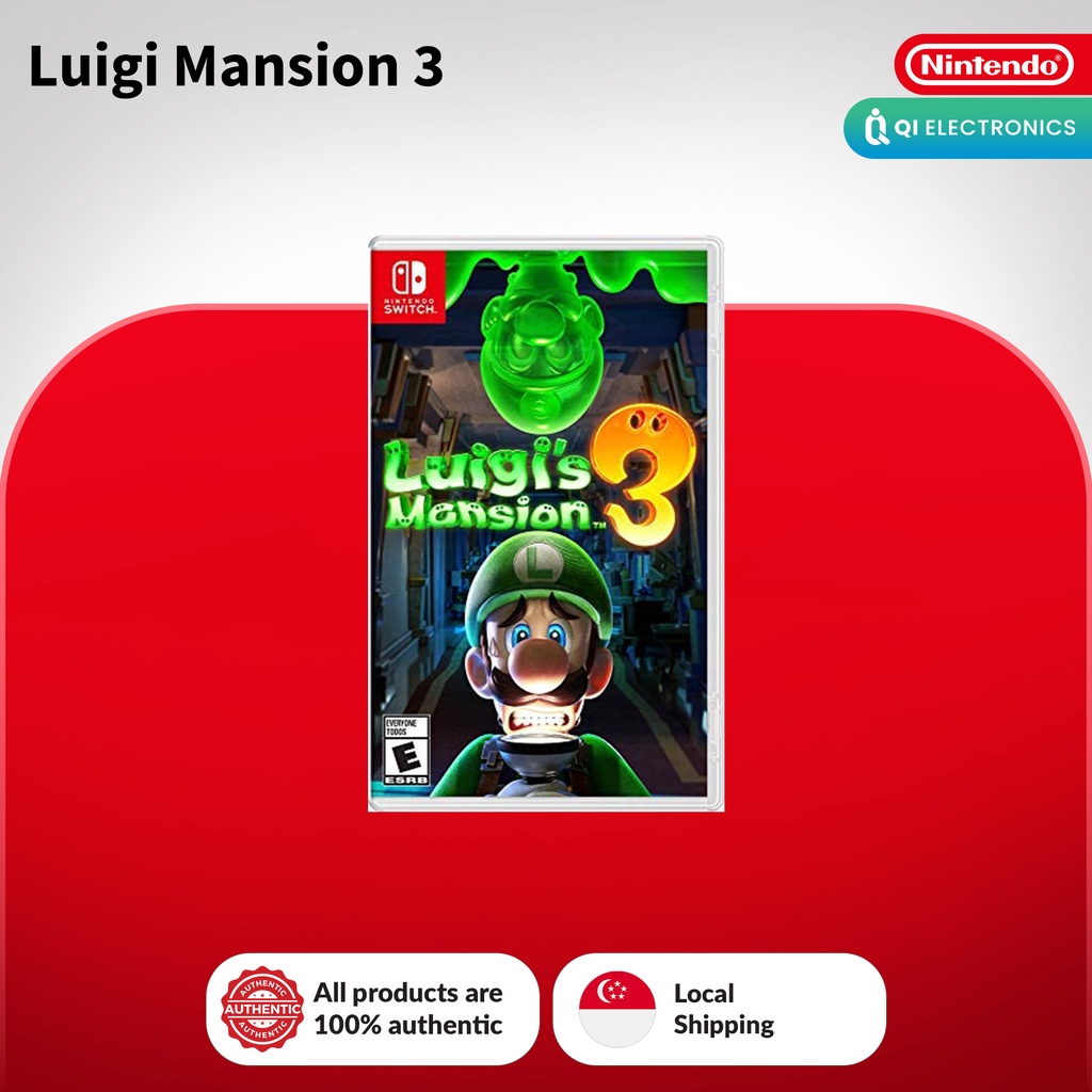 Luigi's Mansion 3 Nintendo Switch Shopee Singapore