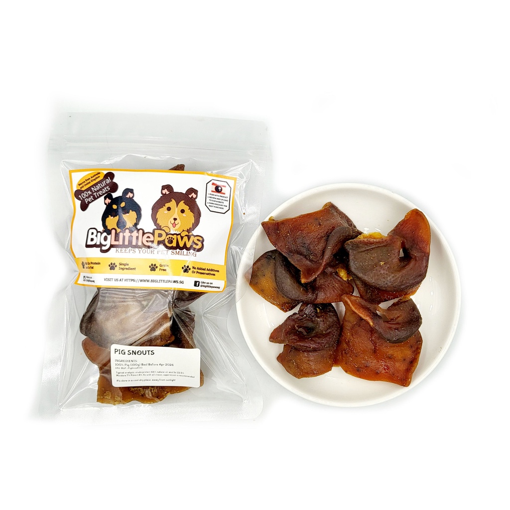 Pig Snouts Big Little Paws Singapore Dog Treats Shopee Singapore