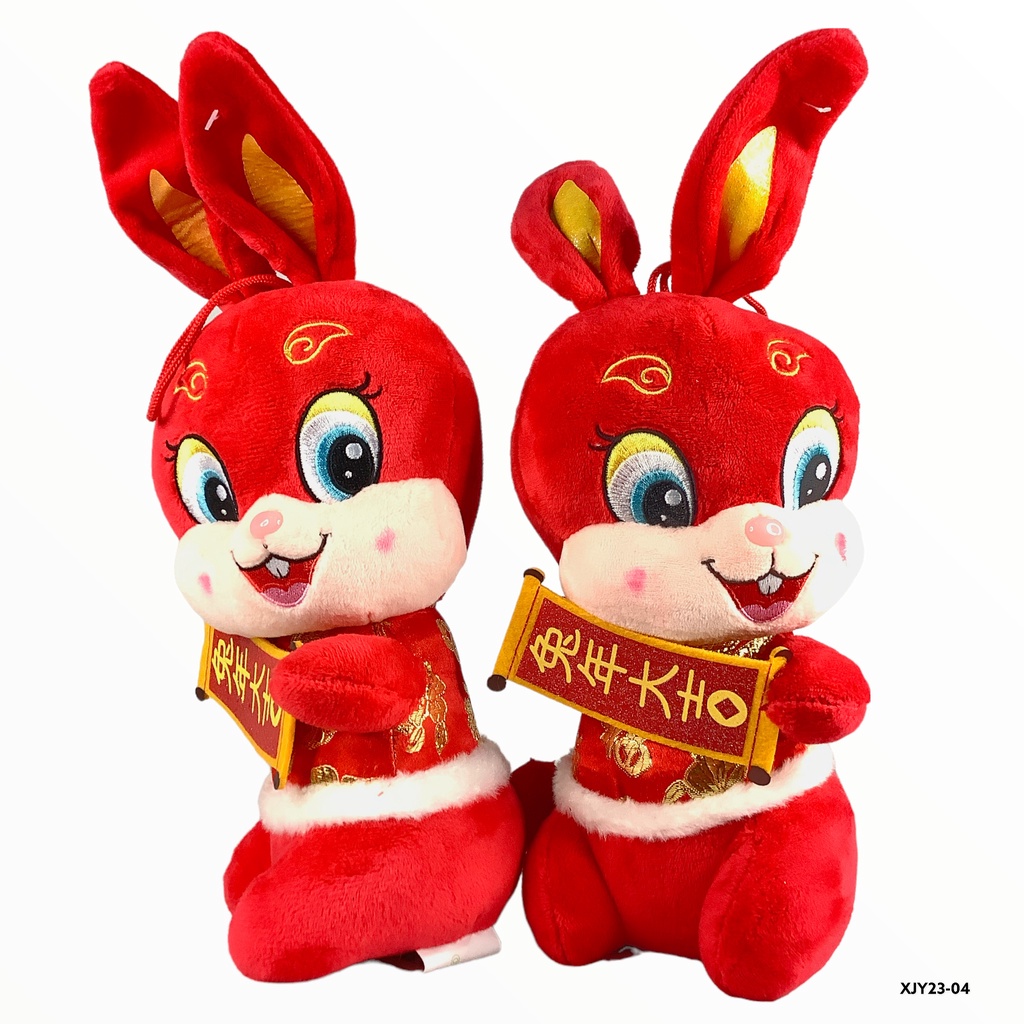 Partyforte Chinese New Year (CNY) Zodiac Rabbit Plush Toy - Traditional ...