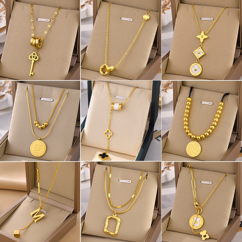 Titanium Steel Necklace Women Non-Fade Jewelry