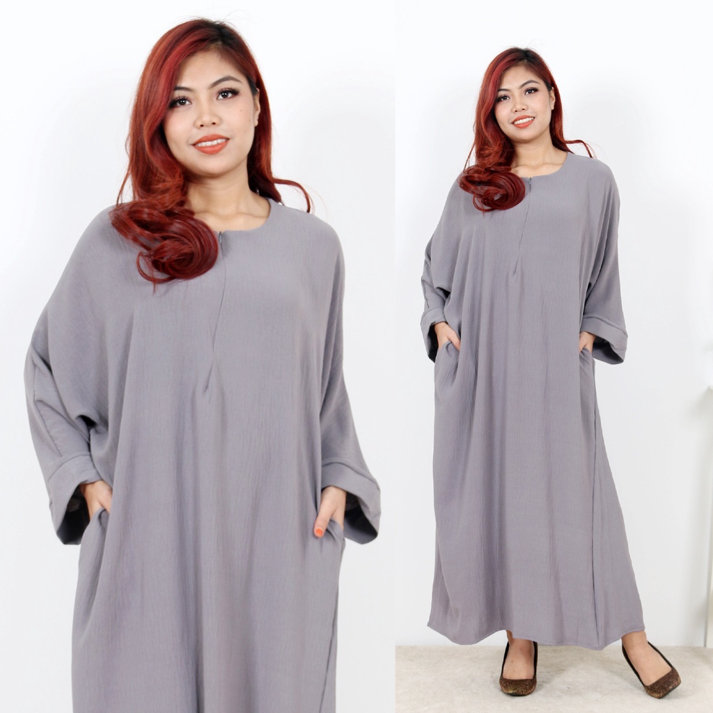 [4] kaftan Dress Muslimah Baju Raya 2023 CEY CREPE Kaftan ironless ...