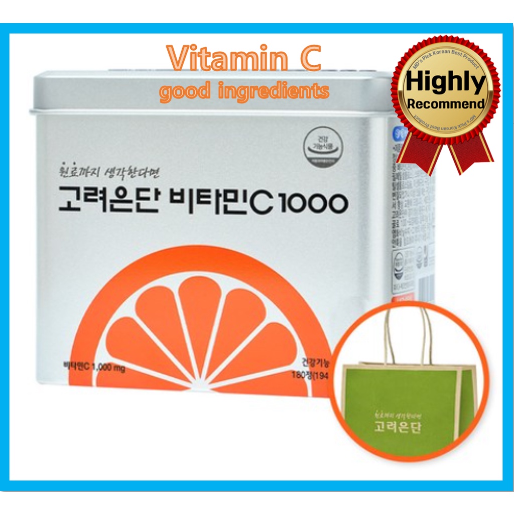 Korean No.1 Korea VITAMIN C Yoo Jae Suk Vitamin C 1000mg/180 Tablets