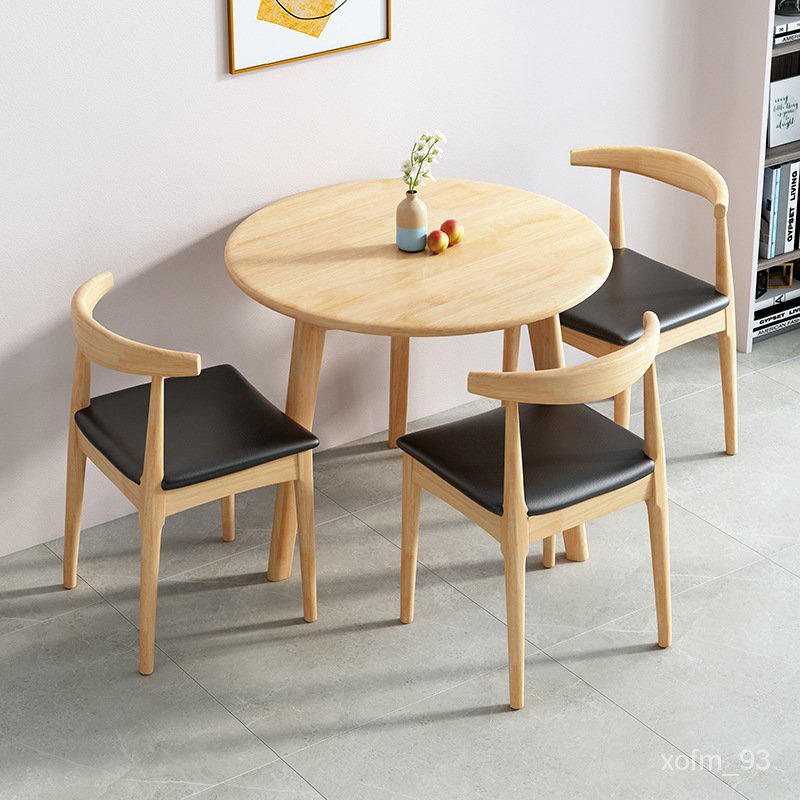 SG Local spot Nordic Solid Wood Small round Table Rental Room round
