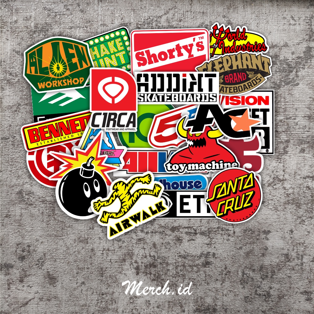 Distro sticker/SKATE sticker pack Shopee Singapore