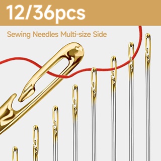 15cm/12.5cm 2Pcs Big Size Large Long Steel Needle Big Holes Sewing Needle  Home Hand Sewing Tools - AliExpress
