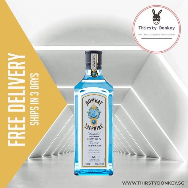 Bombay Sapphire Gin 750ml Shopee Singapore