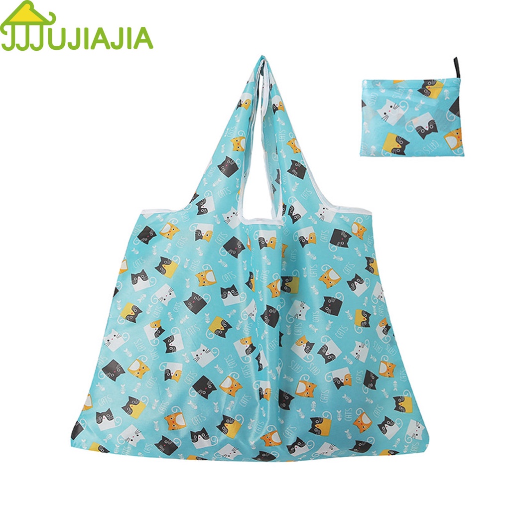 JUJIAJIA Large capacity household thickened portable cartoon foldable carryon shopping bag