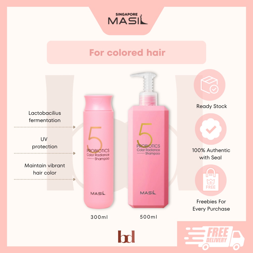 [BEST SELLING 🇸🇬] MASIL 5 Probiotics Color Radiance Shampoo 🇰🇷 | Shopee ...