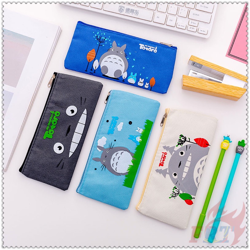 ️1Pc My Neighbor Totoro Pencil Cases ️ Cartoon Pencil Storage Bag Cartoon Characters Stationery